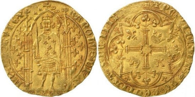 kosuke_dev フランス王　シャルル5世　金貨　1365年　未使用