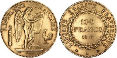 kosuke_dev フランス　フランス第三共和政　100フラン　1879年　金貨　美品