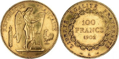 kosuke_dev フランス　フランス第三共和政　100フラン　1902年　金貨　美品