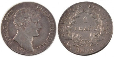 kosuke_dev フランス　ナポレオン　1フラン　1803年　銀貨　未使用