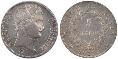 kosuke_dev フランス　フランス第一帝政　5フラン　1811年　銀貨　未使用