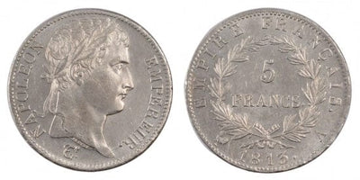 kosuke_dev フランス　フランス第一帝政　5フラン　1813年　銀貨　未使用