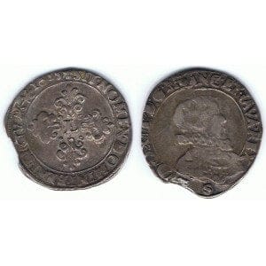 kosuke_dev フランス王　ルイ13世　デミフラン　1615年　銀貨