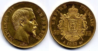 kosuke_dev フランス　ナポレオン3世　50フラン　1855年　金貨　極美品