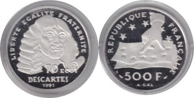kosuke_dev フランス　フランス第五共和政　500フラン　1991年　硬貨　プルーフ