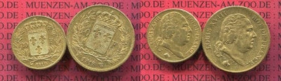 kosuke_dev フランス王　ルイ18世　20フラン・40フラン　1818年・1819年　金貨　美品