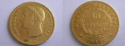 kosuke_dev フランス　ナポレオン1世　40フラン　1812年　金貨　美品