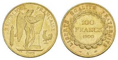 kosuke_dev フランス　フランス第三共和政　100フラン　1900年　金貨　極美品