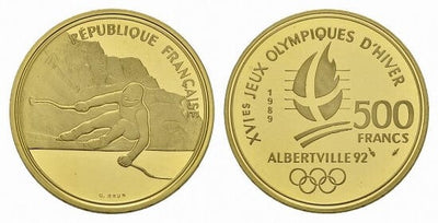 kosuke_dev フランス　フランス第五共和政　500フラン　1989年　金貨　プルーフ