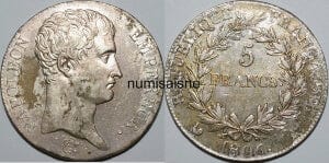 kosuke_dev フランス　ナポレオン1世　5フラン　1806年　銀貨　美品