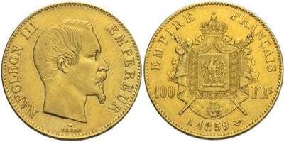 kosuke_dev フランス　ナポレオン3世　100フラン　1859年　金貨　美品