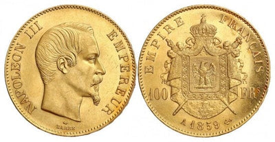 kosuke_dev フランス　ナポレオン3世　100フラン　1859年　金貨　極美品