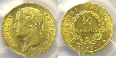 kosuke_dev フランス　ナポレオン　40フラン　1811年　金貨　極美品