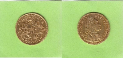 kosuke_dev 神聖ローマ帝国　メクレンブルク家　アドルフ・フリードリヒ3世　金貨　5ターラー　1747年　美品