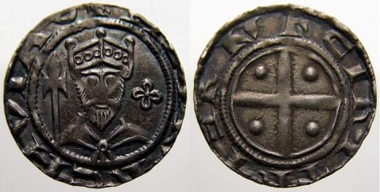kosuke_dev 神聖ローマ帝国　神聖ローマ皇帝　ハインリヒ4世 硬貨　1056年‐1084年　美品