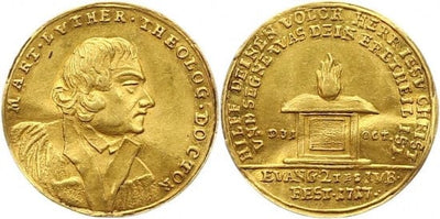 kosuke_dev 神聖ローマ帝国　ザクセン選帝侯　フリードリヒ・アウグスト1世　金貨　1717年　極美品