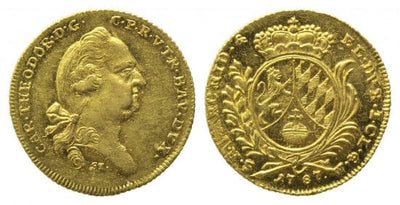 kosuke_dev 神聖ローマ帝国　バイエルン選帝侯　カール・テオドール　金貨　1787年　未使用