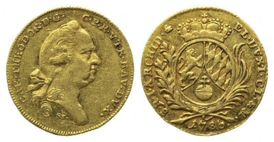 kosuke_dev 神聖ローマ帝国　バイエルン選帝侯　カール・テオドール　金貨　1786年　美品