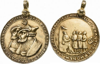 kosuke_dev 神聖ローマ帝国　ザクセン選帝侯　ヨハン　銀貨　1532年　美品