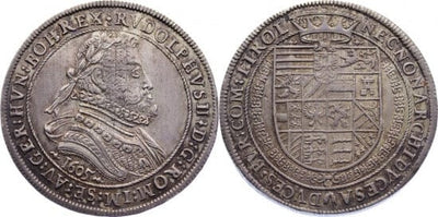 kosuke_dev 神聖ローマ帝国　神聖ローマ皇帝　ルドルフ2世　硬貨　ターラー　1605年　極美品