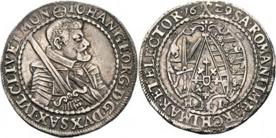 kosuke_dev 神聖ローマ帝国　ザクセン選帝侯　ヨハン・ゲオルク1世　硬貨　1/4ターラー　1547年-1629年　美品
