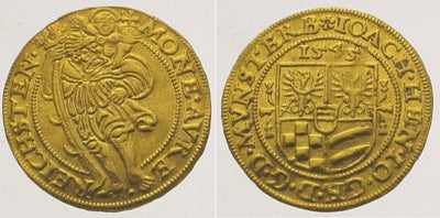 kosuke_dev 神聖ローマ帝国　ミュンスターベルク＝エールス公　ダカット　金貨　1545年　極美品