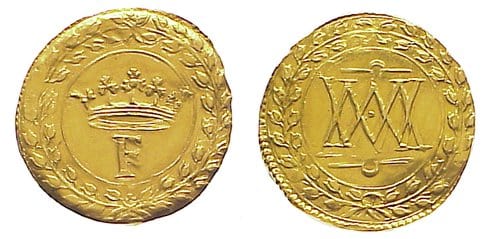 kosuke_dev 神聖ローマ帝国　シレジア=ヴロツワフ　1/2ダカット　金貨　1619年　美品