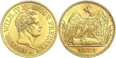 kosuke_dev 神聖ローマ帝国　プロイセン王　フリードリヒ・ヴィルヘルム4世　金貨　1841年　未使用