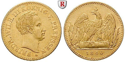 kosuke_dev 神聖ローマ帝国　プロイセン王　フリードリヒ・ヴィルヘルム3世　1840年　ダカット　金貨　美品