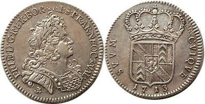 kosuke_dev 神聖ローマ帝国 ニュルンベルク パッサウ ターレル銀貨 1713年 極美品
