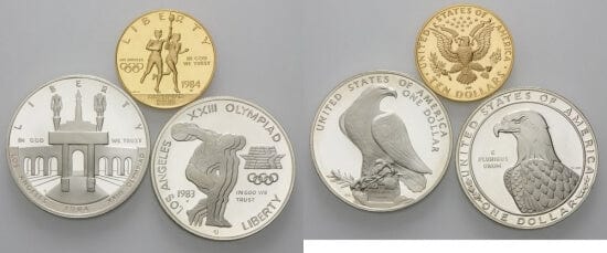 kosuke_dev 北米　アメリカオリンピックのセット　1984年　12ドル　硬貨　プルーフ