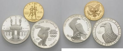 北米　アメリカオリンピックのセット　1984年　12ドル　硬貨　プルーフ