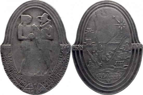 オランダ ニューヨーク設立300周年記念 ぺニング銀貨 極美品