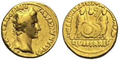 kosuke_dev ローマ帝国　アウグストゥス　27年-紀元14年　アウレウス　金貨　並品