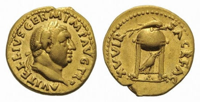 kosuke_dev ローマ帝国　アウルス・ウィテッリウス　69年　アウレウス　金貨　極美品