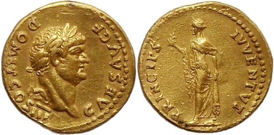 kosuke_dev ローマ帝国　ドミティアヌス　81年-96年　アウレウス75　金貨　美品
