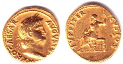 kosuke_dev ローマ帝国　ネロ　54年-68年　アウレウス64-65　金貨　美品