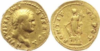 kosuke_dev ローマ帝国 アウレウス 金貨 69-79年 美品