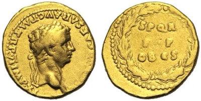 kosuke_dev ローマ帝国 クラウディウス アウレウス金貨 46-47年 美品