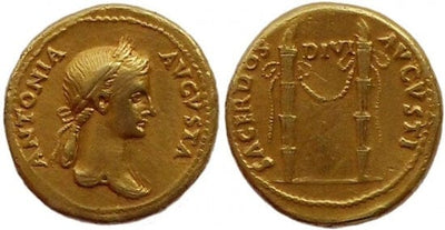 kosuke_dev ローマ帝国 アントニア アウレウス金貨 41-15年 美品