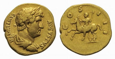 kosuke_dev ローマ帝国 ハドリアヌス アウレウス貨 125-128年 美品