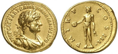 kosuke_dev ローマ帝国 ハドリアヌス アウレウス貨 119年 極美品