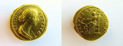 kosuke_dev ローマ帝国 ファウスティナ アウレウス金貨 161-164年 極美品