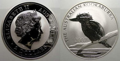 kosuke_dev オーストラリア エリザベス2世 2ドル銀貨 2007年 プルーフ