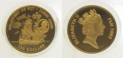 kosuke_dev フィジー エリザベス2世 100ドル金貨 プルーフ 1993年