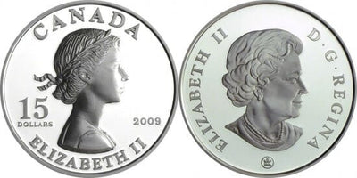 カナダ　エリザベス2世　2009年　15ドル　銀貨　プルーフ