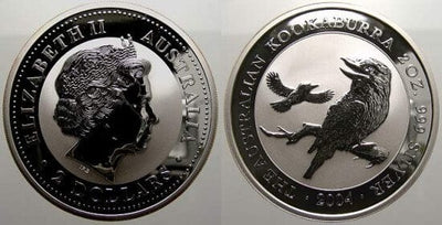 kosuke_dev オーストラリア　エリザベス2世　2004年　2ドル　銀貨　未使用　MS65-70