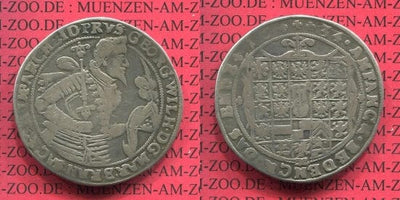 kosuke_dev 神聖ローマ帝国　ブランデンブルク=プロイセン　ゲオルク・ヴィルヘルム　1634年　1/2ターラー　銀貨　美品