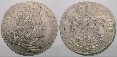 kosuke_dev 神聖ローマ帝国　ブランデンブルク=プロイセン　フリードリヒ1世　1703年　2/3ターラー　硬貨　美品