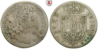 kosuke_dev 神聖ローマ帝国　ブランデンブルク=プロイセン　フリードリヒ1世　1707年　1/3ターラー　硬貨　並品